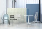 NARDI Costa Bistro and Arm Chairs with Fiore Table