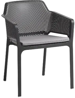 Nardi net dining chair seat pad transparent - 300px