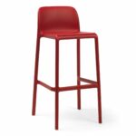 NARDI Faro Tall Bar Stool - Red