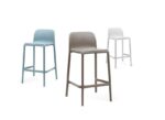 NARDI Faro Breakfast Bar Stools in Blue, Taupe and White
