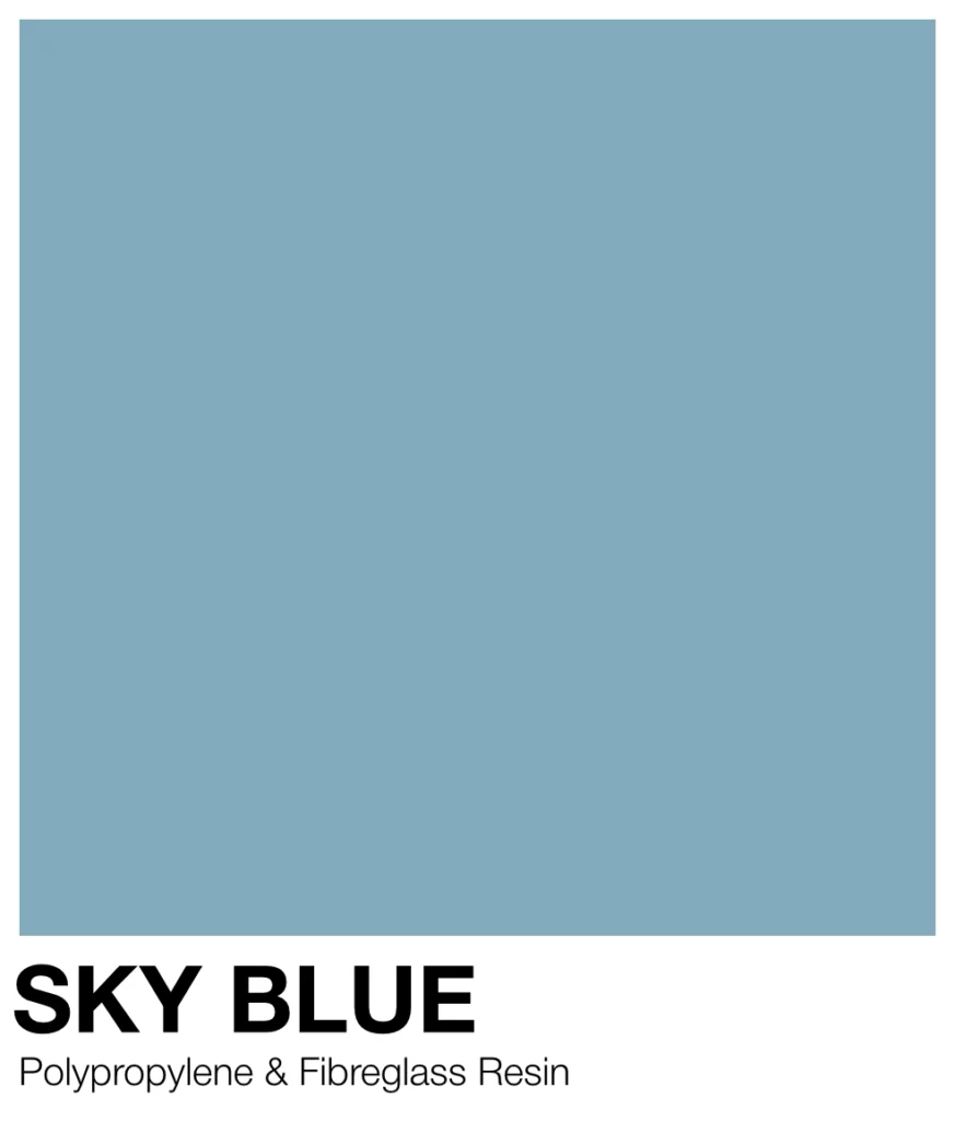 Faro Breakfast Bar Stool 21 Nardi sky blue celeste colour card (polypropylene & fibreglass resin)