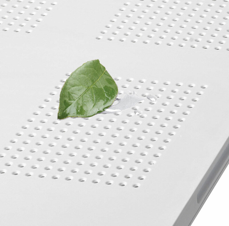 Texture of the Levante Table in White