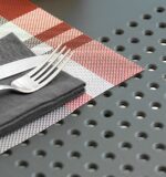 Texture of the Levante Table in Charcoal