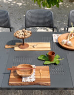 Levante Table in Charcoal - 7 Piece Dining Set