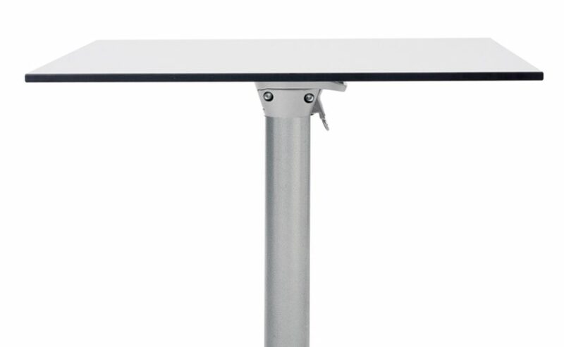 HPL Table Top in Grey with Scudo Folding Table Base