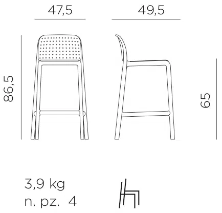 Lido Outdoor Counter Height Stool 1 Nardi lido outdoor counter stool dimensions