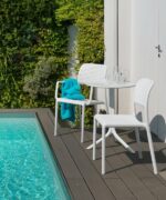 Step 3 Piece Balcony Setting - White (Pictured with Bora Arm Chair & Bora Bistro Chair)