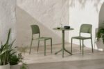 Step Bistro 3-Piece Balcony Setting - Olive Green NARDI Step Bistro 3-Piece Balcony Setting - Olive Green