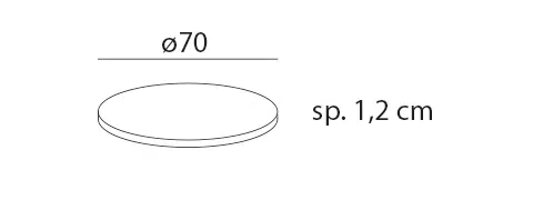 Hpl Grey Ø700 1 Nardi hpl ø70 diameter dimensions
