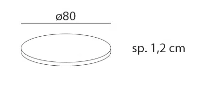 Hpl Coffee Colour Ø800 1 Nardi hpl ø80 diameter dimensions
