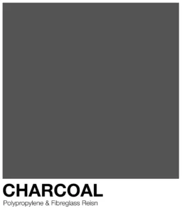 Faro Breakfast Bar Stool 17 Nardi charcoal anthracite colour card (polypropylene & fibreglass resin)