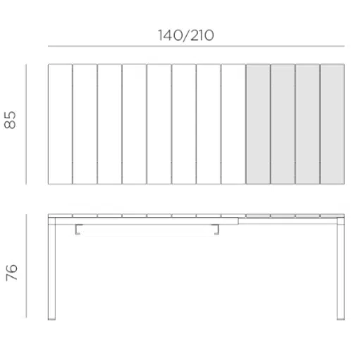 Trill Rio Outdoor Extendable Dining Set (6-Seater) 20 Nardi rio 140 210 extendable outdoor table dimensions comparison chart