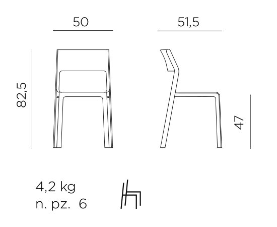 Trill Bistro Chair 12 Nardi trill bistro chair dimensions