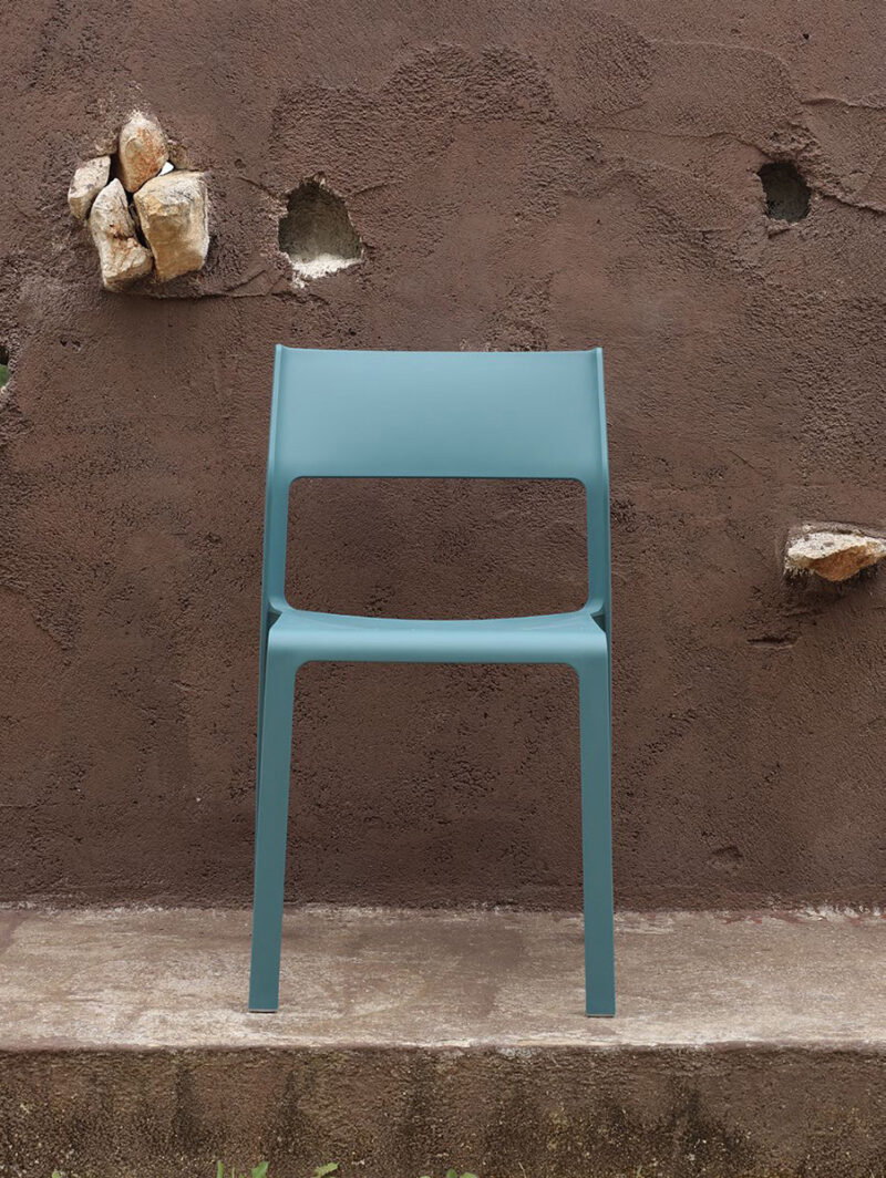 NARDI Trill Bistro Chair - Teal (Front View)