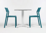 Two NARDI Trill Bistro Chairs in Teal (Pictured with Fiore Cafe Table)