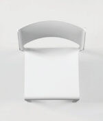 NARDI Trill Bistro Chair - White (Bird's Eye View of Seat and Back)