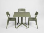 NARDI Trill Bistro Chairs in Olive Green with Frasca Table