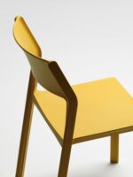 NARDI Trill Bistro in Mustard Yellow – Close up on Back and Seat