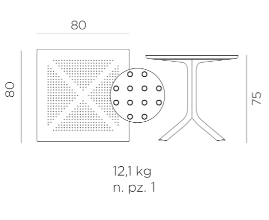 Nardi clip 80 dimensons (alternate)