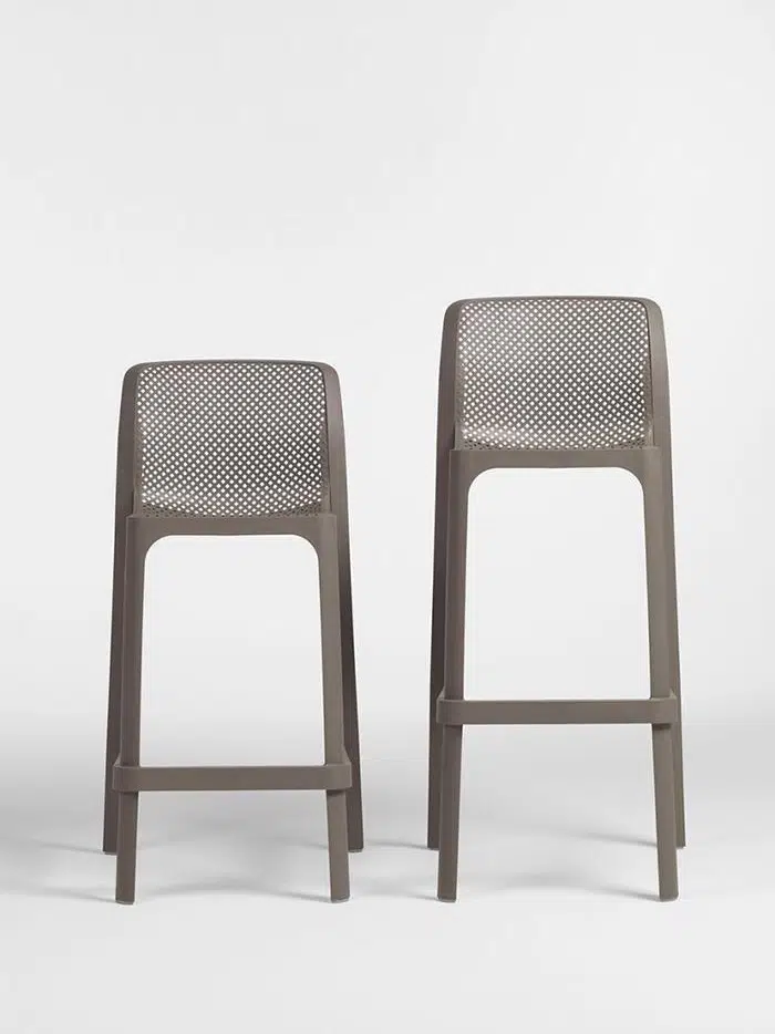 Net Cube 5-Piece Outdoor Bar Leaner Set 14 Nardi net bar stool perforations