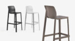 Net Tall Bar Stools in Charcoal, White & Taupe