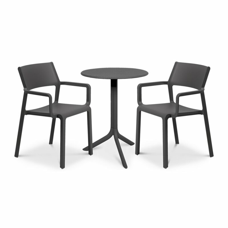 The trill step 3-piece patio set in charcoal