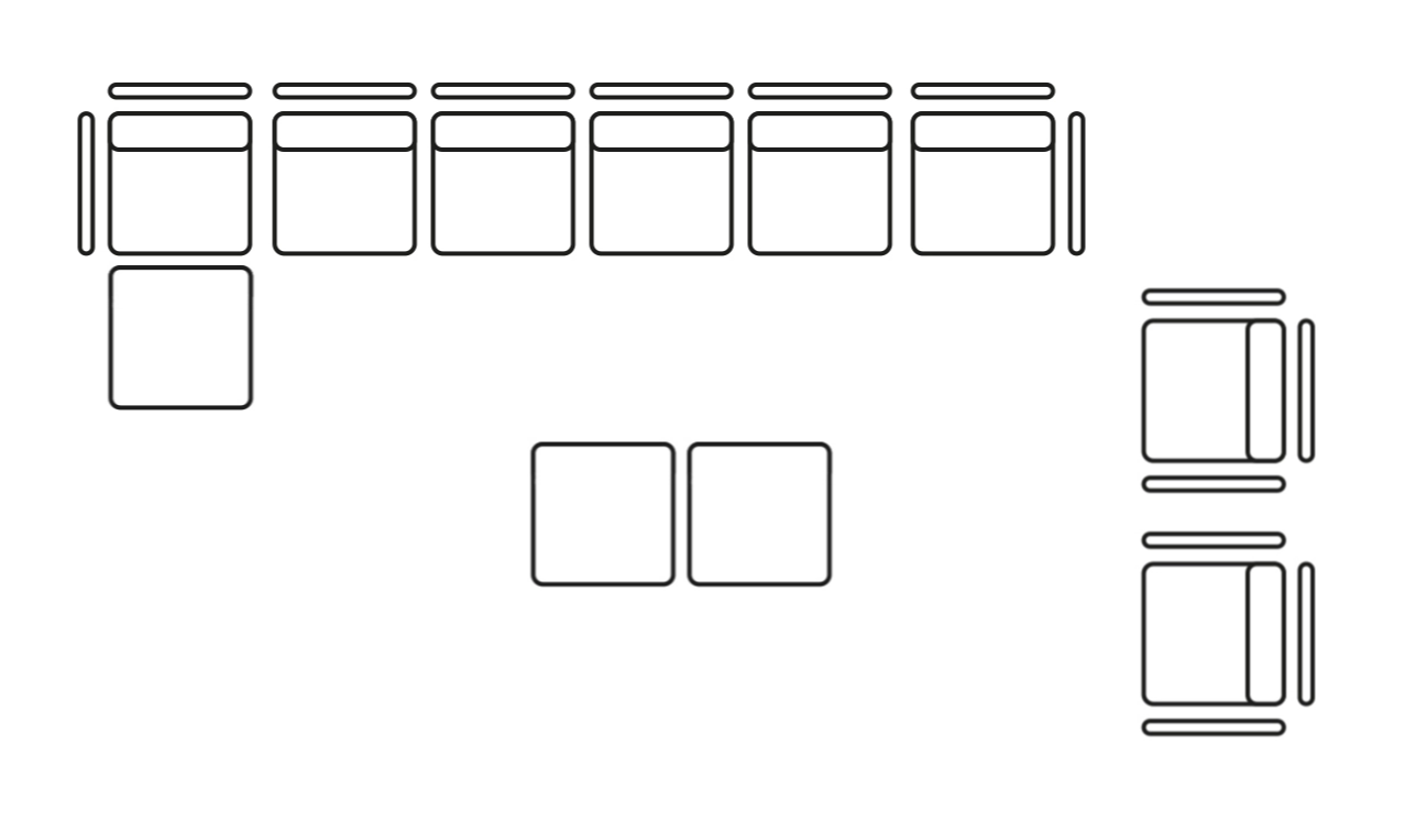 Komodo 11-Piece Outdoor Lounge Set 13 Komodo 11 piece outdoor lounge set diagram