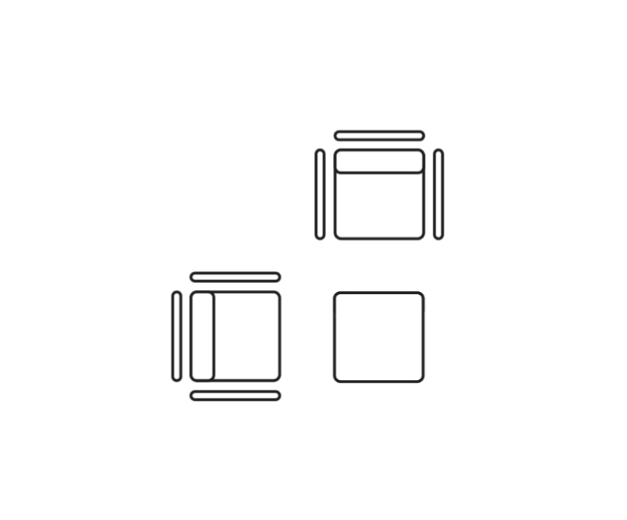 Komodo 3-Piece Outdoor Armchair Set 13 Komodo 3 piece outdoor armchair diagram