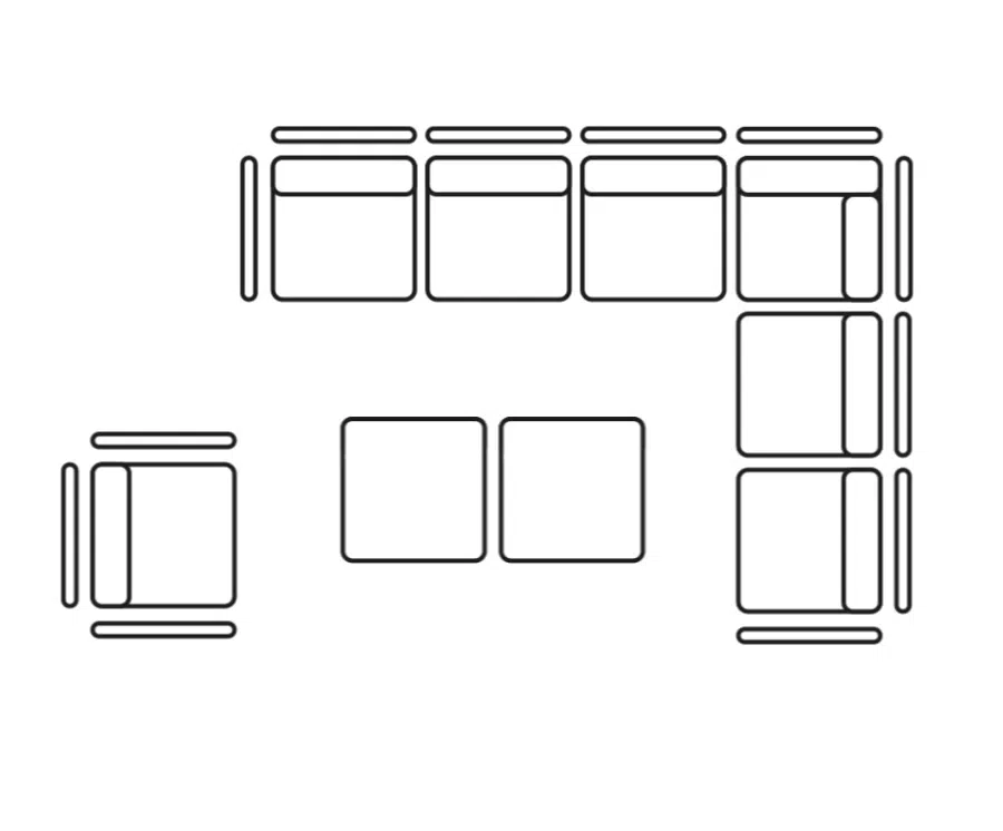 Komodo 9-Piece Outdoor Lounge Set 13 Komodo 9 piece