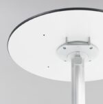 Underside of Flute Folding Table Base in White