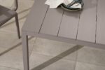 NARDI Rio ALU 140-210 Extendable Table in Taupe (Aluminium Table Top Texture)