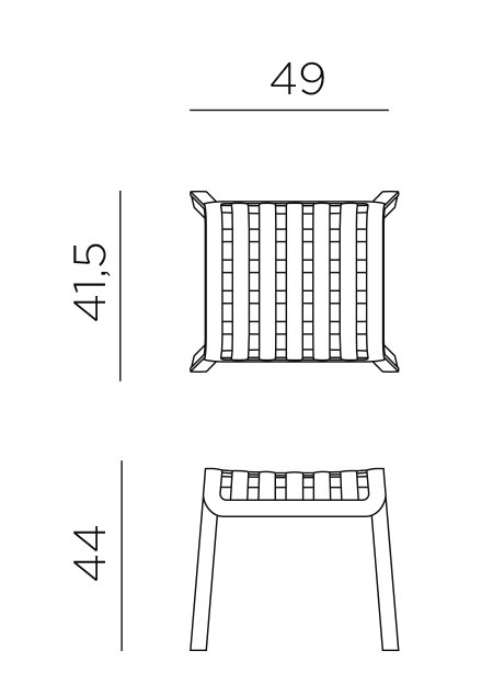Poggio Footrest 12 Nardi poggio mini stool dimensions