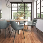 BYDEZIGN Mendoza Plush Dining Chair in Charcoal Lifestyle