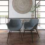 BYDEZIGN Mendoza Plush Dining Chair in Charcoal Lifestyle (3)