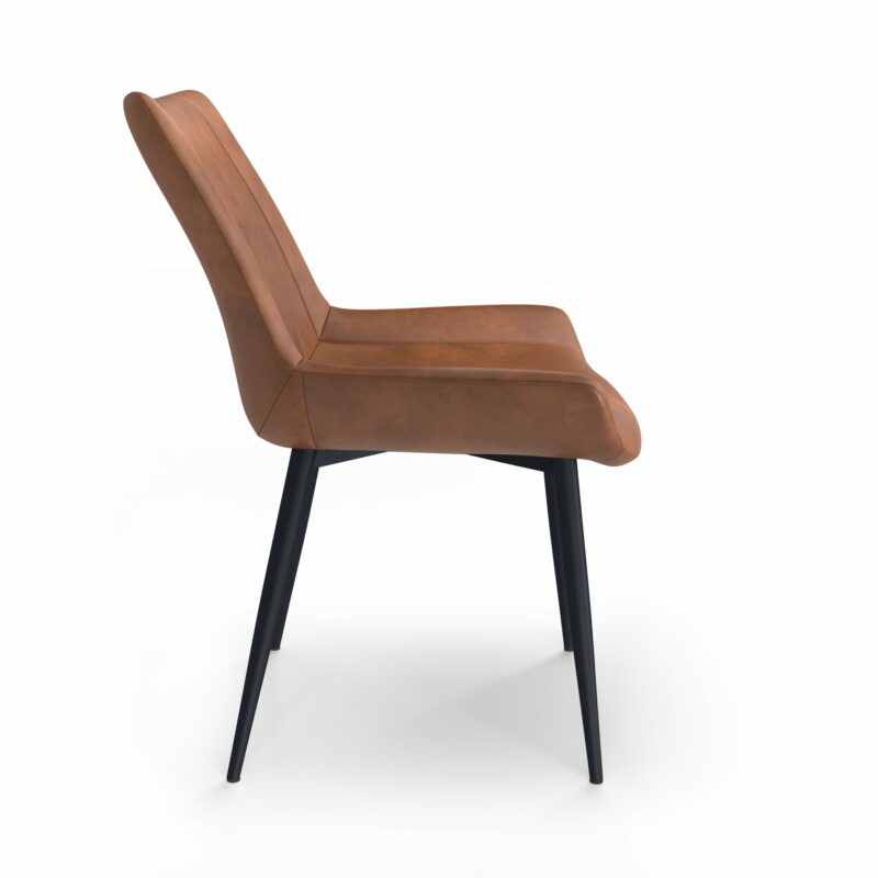 ByDezign Palermo Plush Dining Chair - Eastwood Tan (Profile)