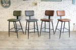 ByDezign Aviator Mid-Century Modern Tall Bar Stool Colour Range