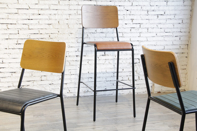 ByDezign Mid-Century Modern Retro School Range - Chairs and Bar Stool