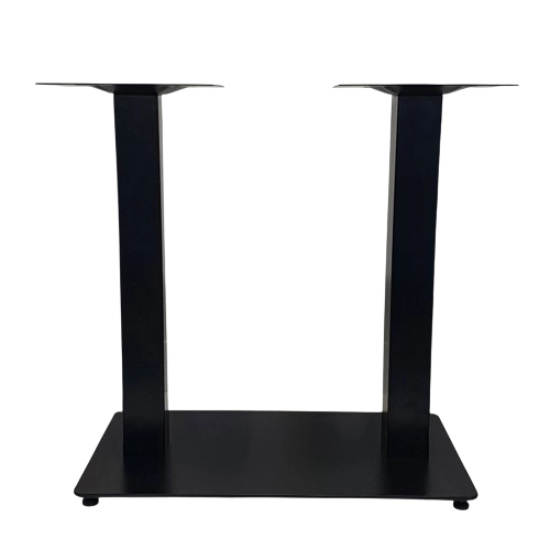 Double Plate Table Base – Black 2 Double plate table base transparent