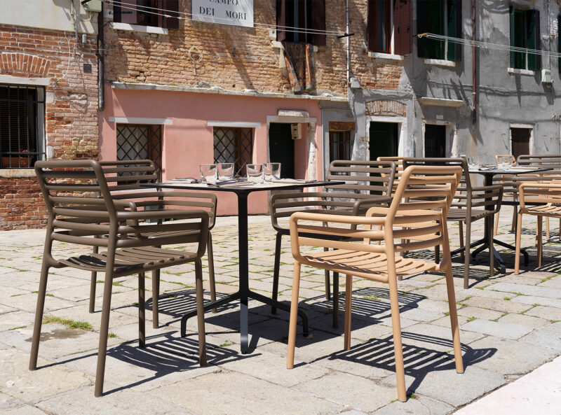 NARDI Doga Armchairs in Outdoor Cafe Setting (Venice, Italy)