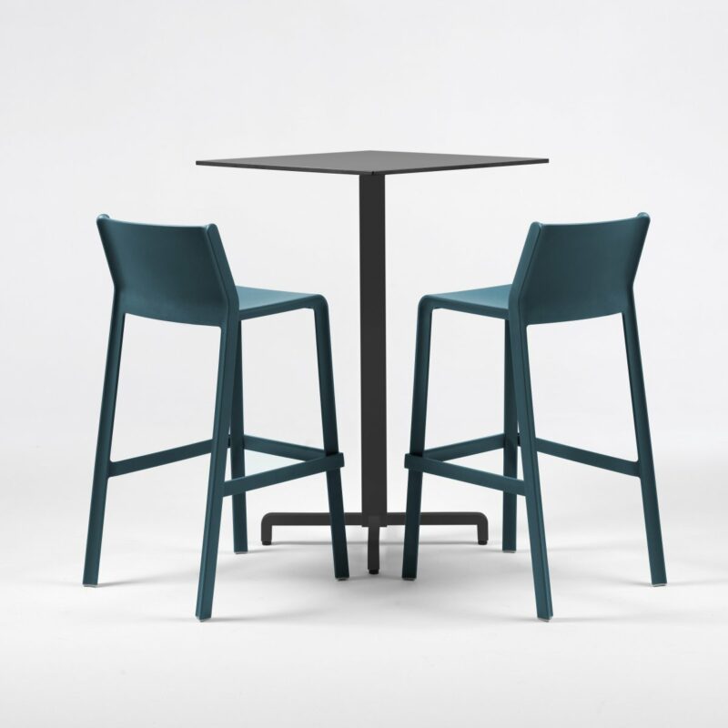 Nardi fiore trill 3-piece bar leaner set - charcoal & teal