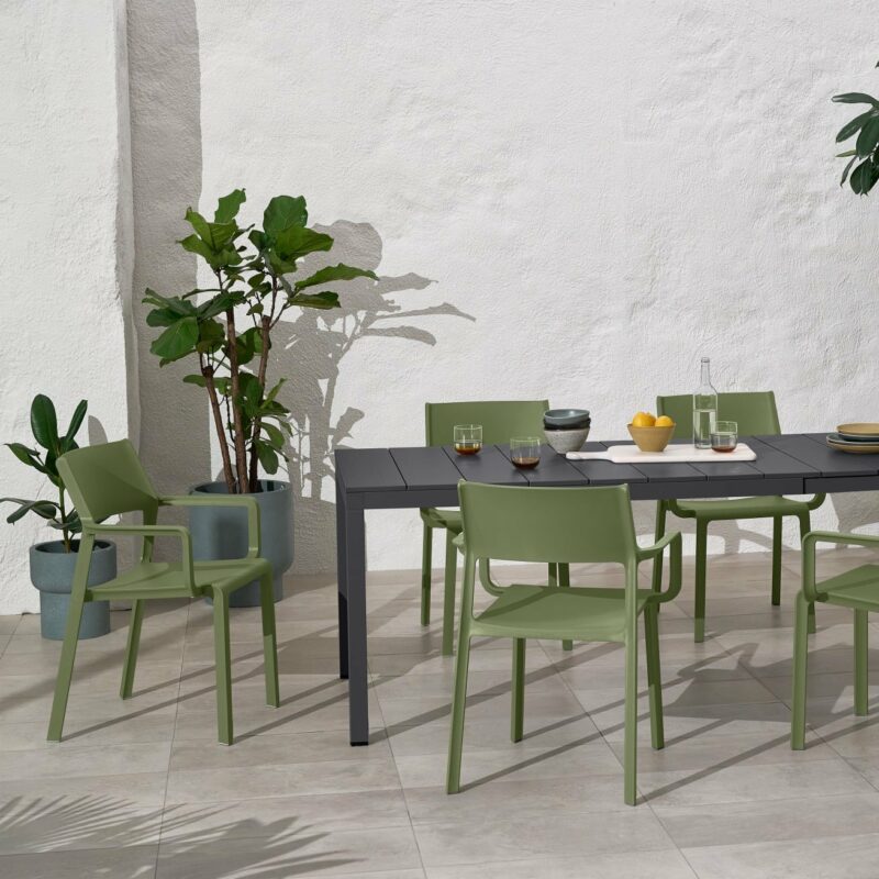 Nardi trill rio 140 alu outdoor dining set featured