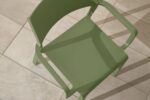 NARDI Trill Armchair in Olive Green on Patio