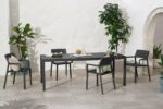 NARDI Trill Rio 140 ALU Outdoor Dining Set (6-Seater) - Charcoal