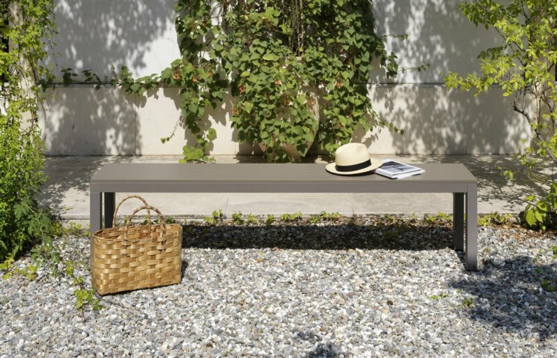 NARDI Rio Alu Outdoor Bench in Garden