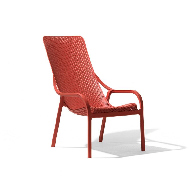 Nardi net lounge chair - coral