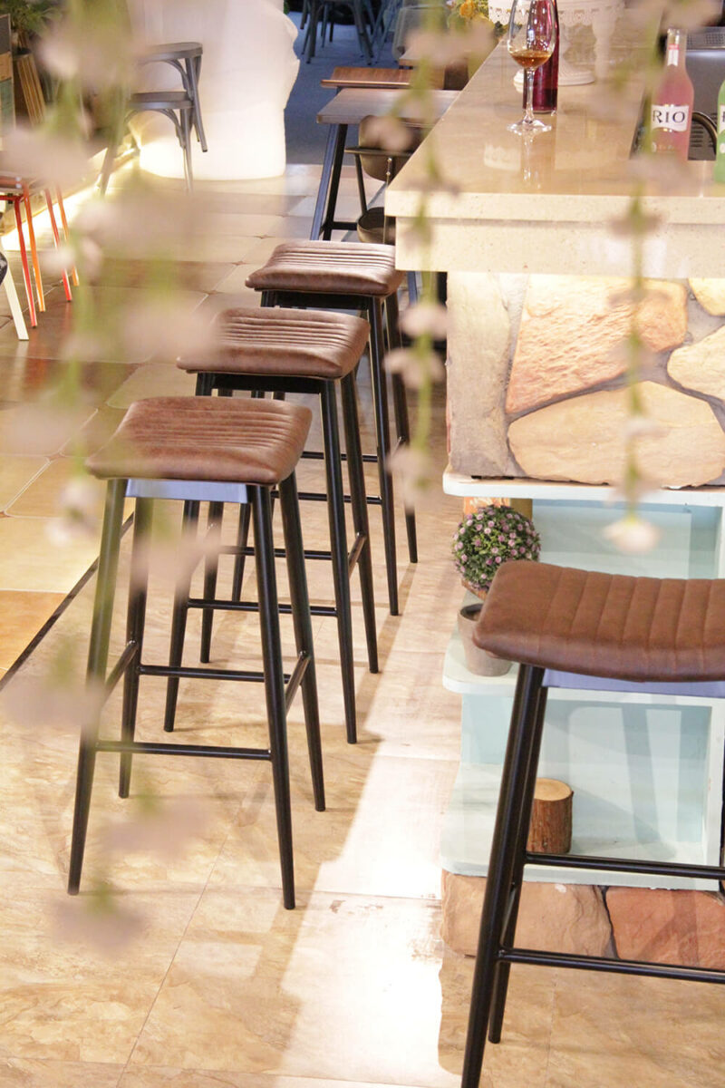 ByDezign Aviator Backless Tall Bar Stools at a Bar