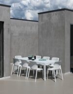 NARDI Bit Rio 9-Piece Dining Setting - White
