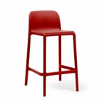 NARDI-Faro-Breakfast-Bar-Stool-Red NARDI Faro Breakfast Bar Stool - Red