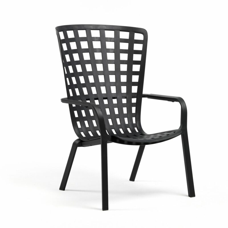 Nardi folio deck chair - charcoal