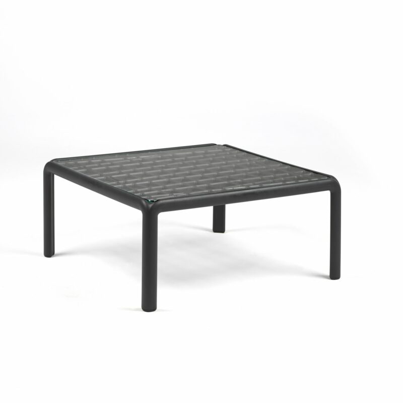 Nardi outdoor coffee table - komodo glass in charcoal